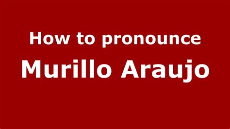 araujo pronunciation